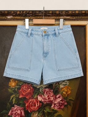 ROARK Light Blue HWY Denim Utility Shorts
